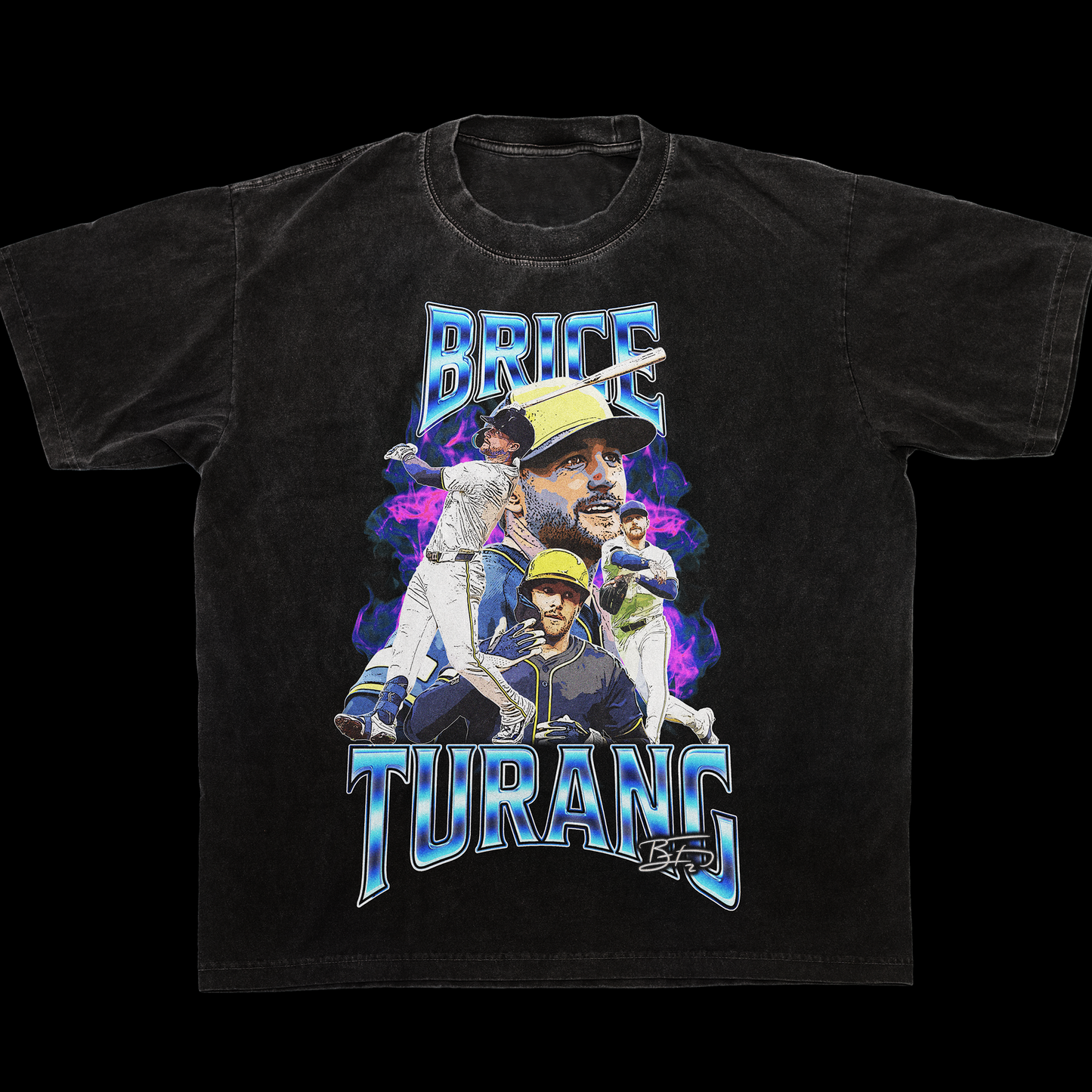 Brice Turang Vintage Style Washed T-Shirt
