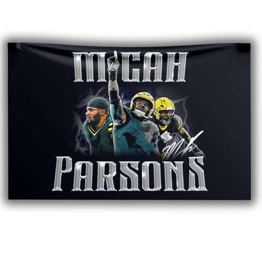 Micah Parsons Vintage Style Wall Flag